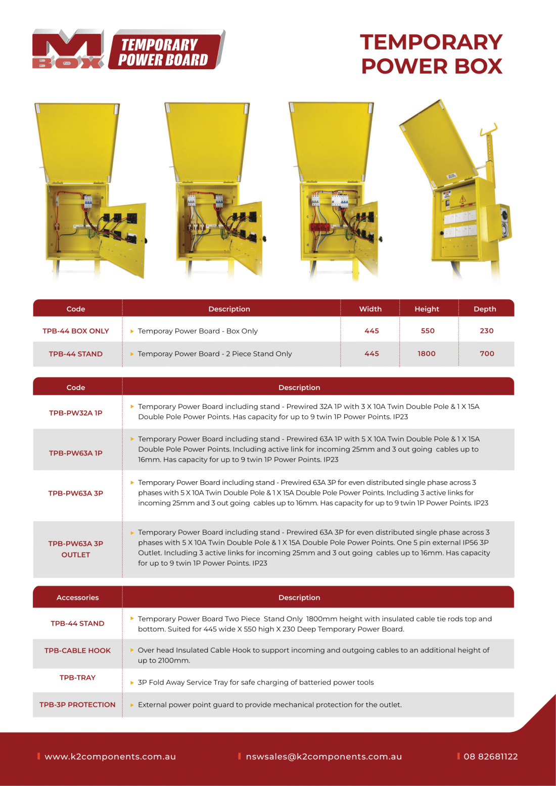 Temporary Site Power Boards