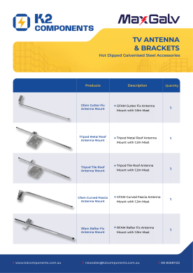 TV Antenna & Brackets